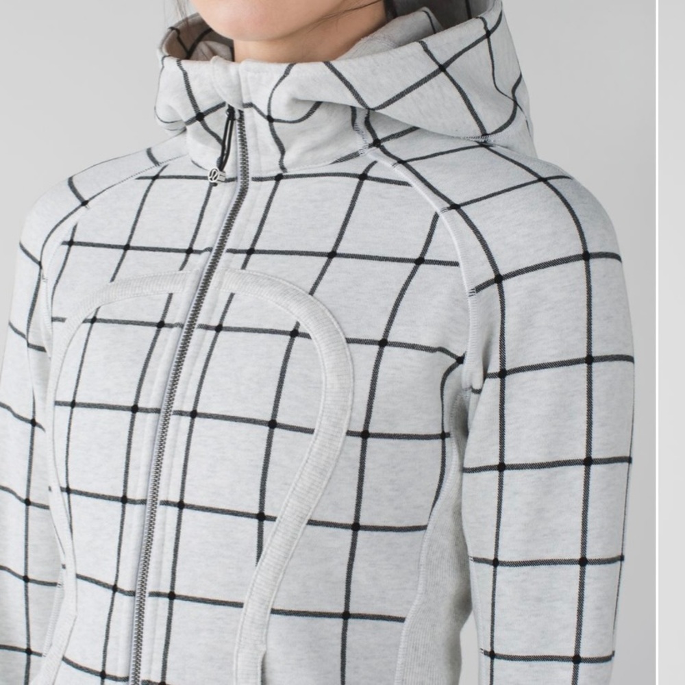 COPY - *RARE* lululemon Scuba Hoodie II size 6 heathered white black - Picture 12 of 14